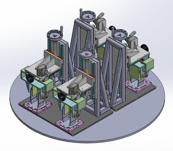 Jig gá hàn càng bánh xe đẩy