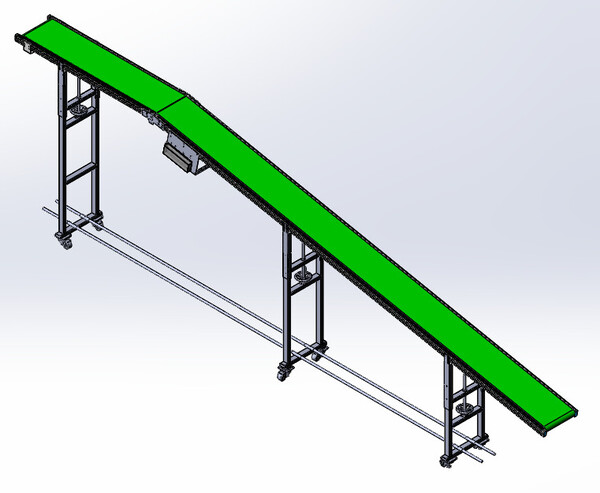 Băng Tải PVC Chân Thép Sơn Tĩnh Điện