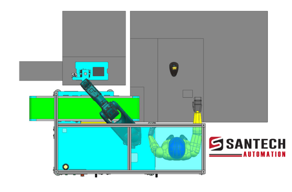 Máy kiểm tra Vision và gắp sản phẩm 