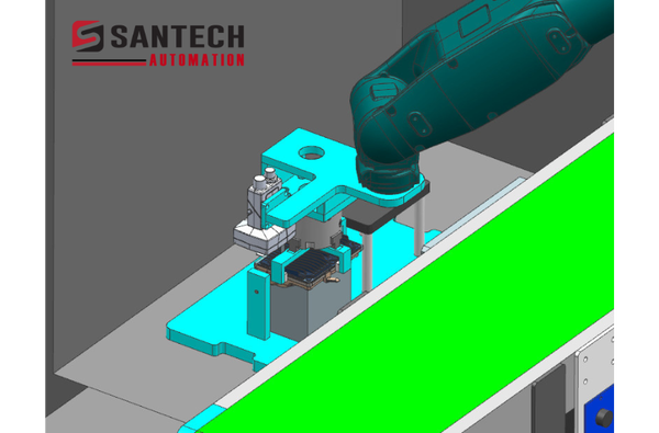 Máy kiểm tra Vision và gắp sản phẩm 